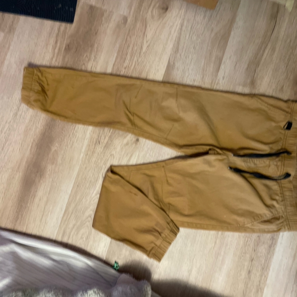 Essentials Tan Sweatpants Relaxed Fit Cotton Blend
